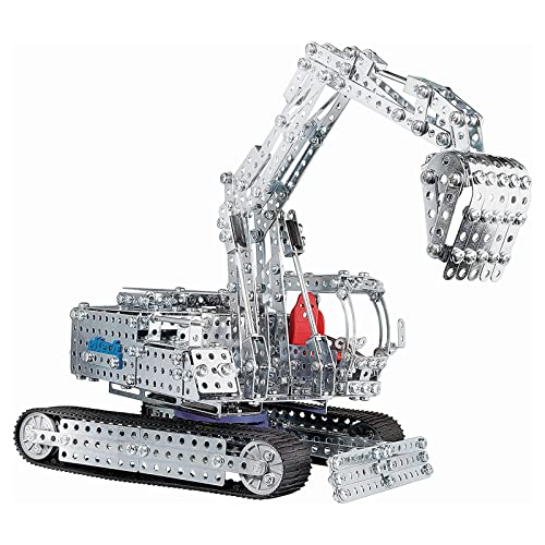 Eitech Mega Set Bulldozer/Digger Construction Set and Educational Toy - Advanced STEM Activity with 1,470 + Pieces for Ages 12 and Up