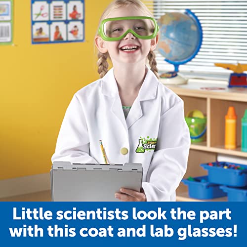Learning Resources Lab Gear - 2 Pieces, Ages 3+ Toddler Learning Games, Pretend Play Scientist Costume, Lab Gear for Kids, Science for Kids, STEM Games