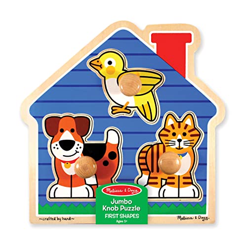 Melissa and Doug Pets Jumbo Knob Wooden Puzzle