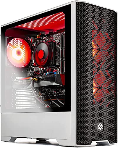 Skytech Blaze 3.0 Gaming PC Desktop – Intel Core i5 10400F 2.9 GHz, RTX 3060 Ti, 1TB NVME Gen4 SSD, 16G DDR4 3200, 600W Gold PSU, AC Wi-Fi, Windows 10 Home 64-bit