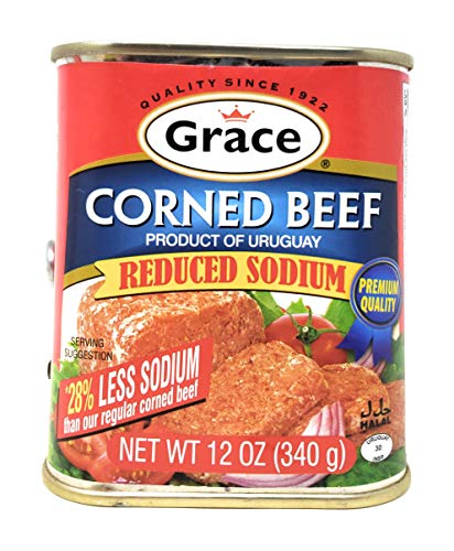 Grace Corned Beef Reduced Sodium (4 Pack, Total of 48oz)