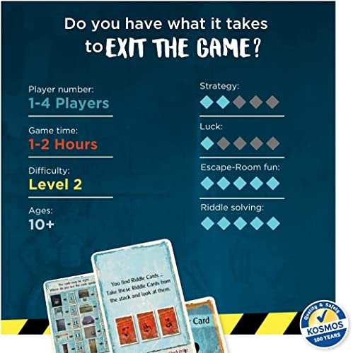 The House of Riddles | Exit: The Game - A Kosmos Game from Thames and Kosmos | Family-Friendly, Card-Based At-Home Escape Room Experience for 1 To 4 Players, Ages 10+, Multi-colored