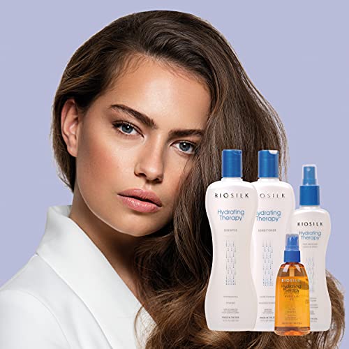 Biosilk Hydrating Therapy Pure Moisture Leave-In Conditioner Spray | 7 Ounces | Replenishes Hair Moisture and Coarse Hair | Anti Frizz