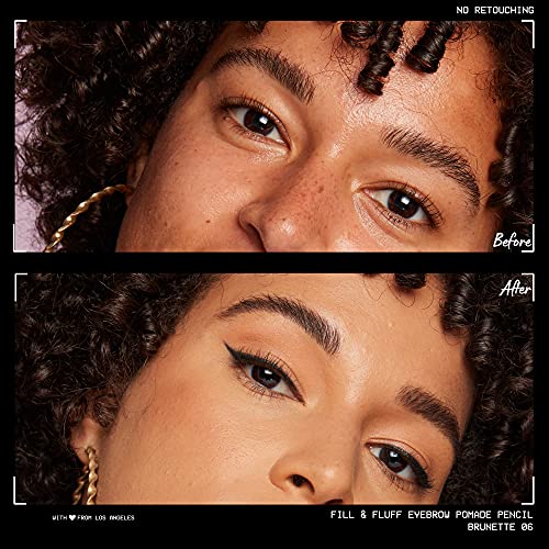 NYX PROFESSIONAL MAKEUP Fill and Fluff Eyebrow Pomade Pencil, Brunette