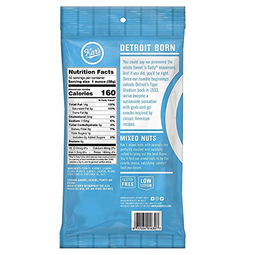 Kar's Nuts Mixed Peanuts 10oz Bag (Pack of 12)