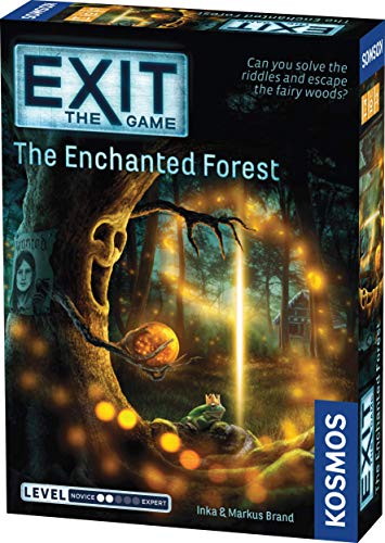 Thames and Kosmos EXIT: The Enchanted Forest| Escape Room Game in a Box| A Kosmos Game | Family Friendly, Card-Based at-Home Escape Room Experience for 1 to 4 Players, Ages 12+ , Black