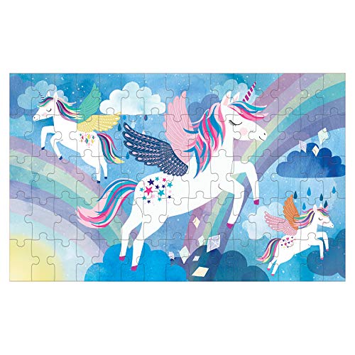 Unicorn Magic 75 Piece Lenticular Puzzle from Mudpuppy - Exciting and Innovative Jigsaw Puzzle for Kids, 17.75' x 11', Watch The Completed Puzzle Transform Before Your Eyes, Ages 5+