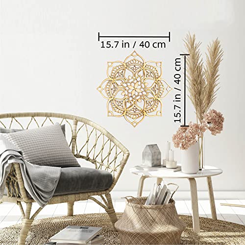 Mandala Wood Decor, Tribal Indian Art, Bohemian Ethnic New Home Office Décor, Living Room Wall Hanging, Modern Morrocan Handmade Unique Geometric Housewarming Gift