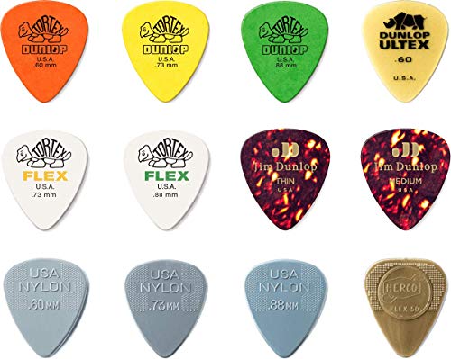 JIM DUNLOP Variety Pack Guitar Picks, 12 Pack