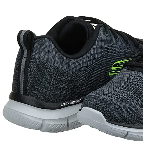 Skechers Men's Track Front Runner Lace-up Sneaker Oxford, Charcoal/Black, 8.5