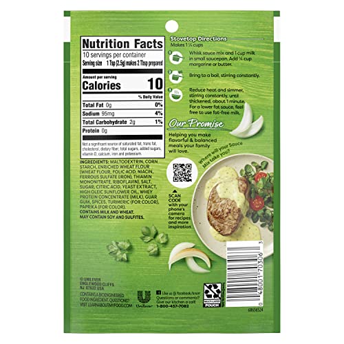 Knorr Sauce Mix Sauces For Simple Meals and Sides Bearnaise No Artificial Flavors, No Added MSG 0.9 oz, Pack of 24