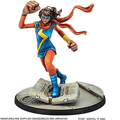 Atomic Mass Games Marvel Crisis Protocol Ms. Marvel Character Pack | Strategy Game for Teens and Adults | Ages 14+ | 2 Players | Average Playtime 45 Minutes | Made, Various, (FFGCP62)