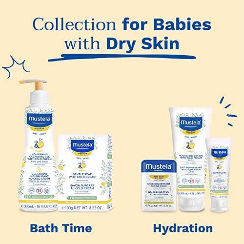 Mustela Baby Nourishing Lotion â€“ Daily Body Lotion for Dry Skin - with Natural Avocado, Cold Cream and Beeswax - 6.76 fl. oz. (Pack of 1)