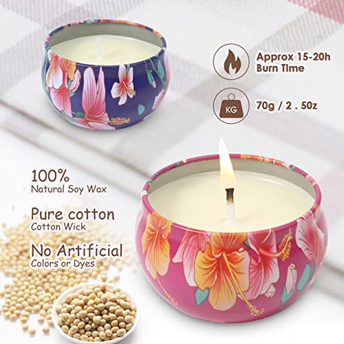 Scented Candles Gifts for Women, 12 Pack Candles for Home Scented, 2.5 Oz Jar Candle Gifts Set with Strongly Fragrance Essential Oils for Bath, Stress Rel