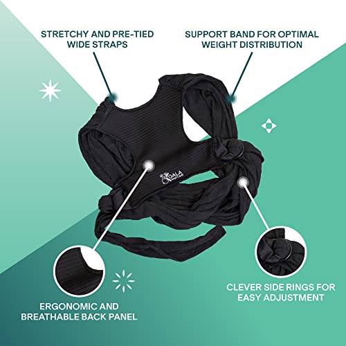 Koala Babycare Baby Carrier Wrap, Easy to Wear As a T-Shirt - Baby Wearing Wrap One Size Fits All - Newborn Wrap Carrier Up to 22lbs