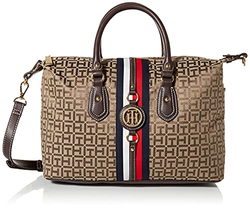 Tommy Hilfiger Jaden Satchel Crossbody Bag, Tommy Dark Chocolate