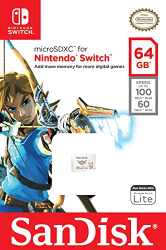 SanDisk 64GB microSDXC-Card, Licensed for Nintendo-Switch - SDSQXAT-064G-GNCZN
