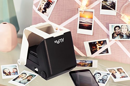 KiiPix Portable Portable Printer and Photo Scanner Compatible with FUJIFILM Instax Mini Film, Black