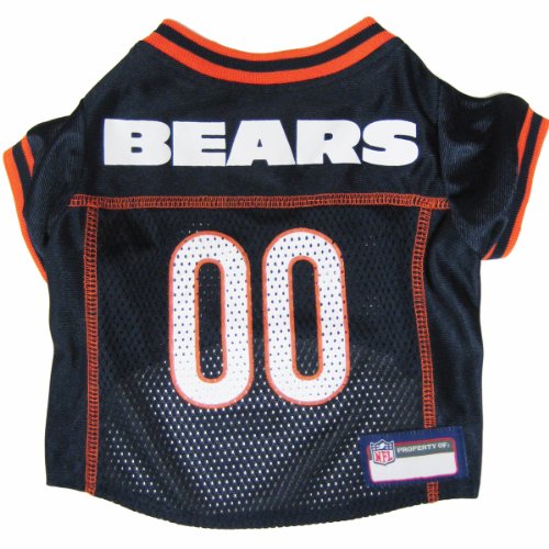 NFL Chicago Bears Dog Jersey, Size: Medium. Best Football Jersey Costume for Dogs and Cats. Licensed Jersey Shirt.