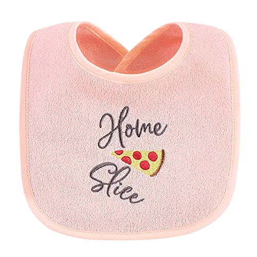 Hudson Baby Unisex Baby Cotton Terry Drooler Bibs with Fiber Filling, Food Girl, One Size