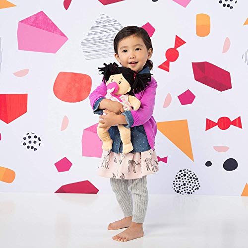 Manhattan Toy Baby Stella Black Hair Soft First Baby Doll, 15-Inch