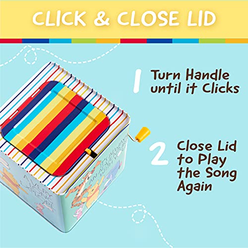 KIDS PREFERRED Disney Baby Winnie The Pooh Jack-in-The-Box - Musical Toy for Babies Multi ,6.5'