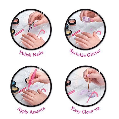 Creativity for Kids Glitter Nail Art - Glitter Manicure Kit for Kits