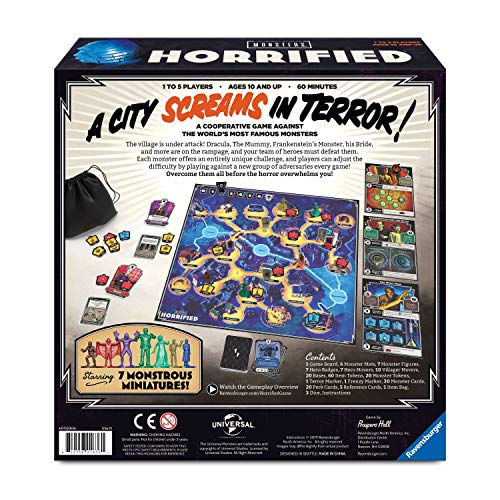 Ravensburger Horrified: Universal Monsters Strategy Board Game for Ages 10 and Up