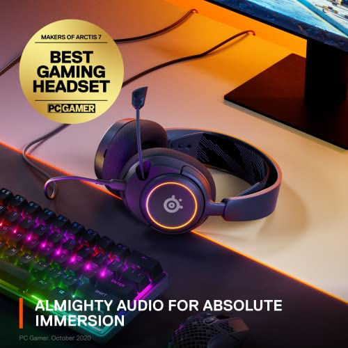 SteelSeries New Arctis Nova 3 Multi-Platform Gaming Headset - Signature Arctis Sound - ClearCast Gen 2 Mic - PC, PS5/PS4, Xbox Series X|S, Switch, Mobile