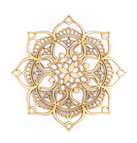 Mandala Wood Decor, Tribal Indian Art, Bohemian Ethnic New Home Office Décor, Living Room Wall Hanging, Modern Morrocan Handmade Unique Geometric Housewarming Gift