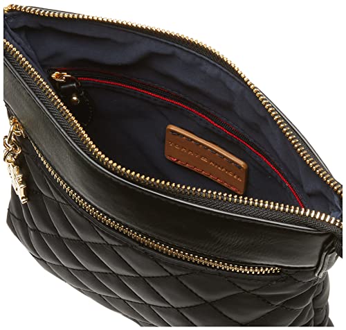 Tommy Hilfiger womens Charming Crossbody Bag, Black, One Size US