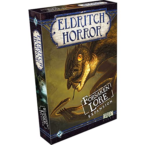 Eldritch Horror Forsaken Lore Board Game EXPANSION | Mystery Game | Cooperative Board Game for Adults and Family | Ages 14+ | 1-8 Players | Avg. Playtime 2-4 Hours | Made by Fantasy Flight Games