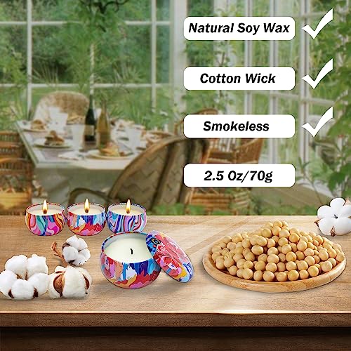 TTRWIN 9 Pack Scented Candles Gift Set, Natural Soy Wax Candles, Relaxing Candles for Women, Home Scented, Aromatherapy and Stress Relief, Gift for Christmas, Birthday, Valentine, Mother's Day