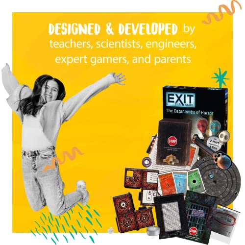 Exit: The Catacombs of Horror | Exit: The Game - A Kosmos Game from Thames and Kosmos | Card-Based, 2-Part at-Home Escape Room Experience for 1 to 4 Players, Ages 16+