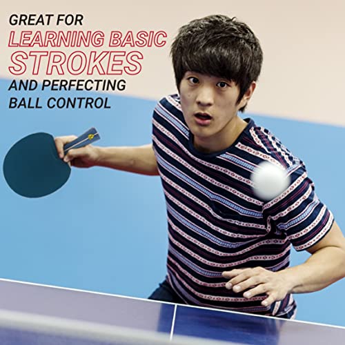 Killerspin Recreational Ping Pong Paddle, Table Tennis Racket With Wood Blade, Jet Basic Rubber