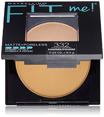 Maybelline Fit Me Matte + Poreless Pressed Face Powder Makeup and Setting Powder, Golden Caramel, 1 Count
