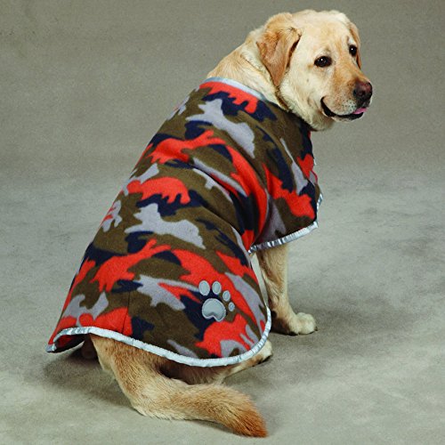 Zack and Zoey Nor'easter Blanket Coat for Dogs, 16' Medium, Orange