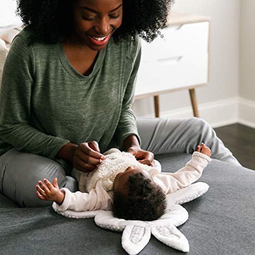 Ingenuity InLighten Baby Bouncer Infant Seat with Light Up Toy Bar, Vibrations, Tummy Time Pillow and Sounds, 0-6 Months Up to 20 lbs (Twinkle Tails Bunny)