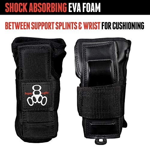 Triple 8 Saver Series Wristsaver II - Slide On Wrist Guard (Black, Junior)