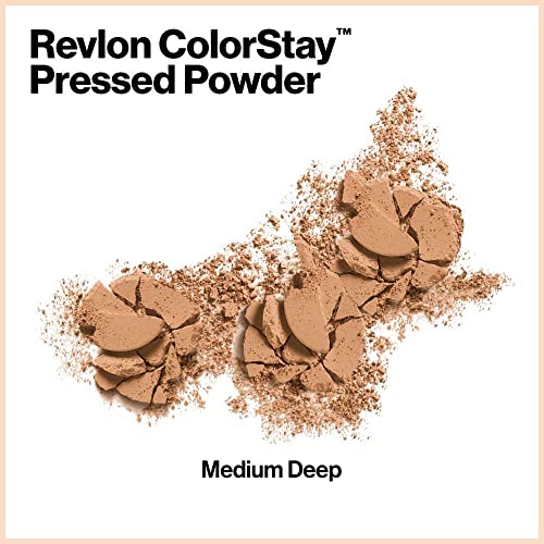 Powder Foundation by Revlon, ColorStay Face Makeup, Longwearing, Oil Free, Fragrance Free, Noncomedogenic, Ivory (110)