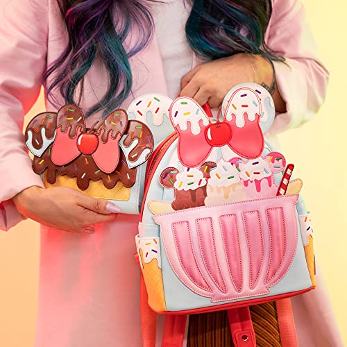 Loungefly Disney Backpack: Minnie Mouse Sweet Treats Mini-Backpack, Amazon Exclusive