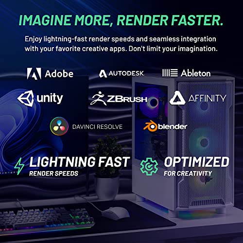 Skytech Archangel Gaming PC Desktop – AMD Ryzen 5 5600X 3.7 GHz, NVIDIA RTX 3060 Ti, 1TB NVME SSD, 16GB DDR4 RAM 3200, 600W Gold PSU, 11AC Wi-Fi, Windows 11 Home 64-bit