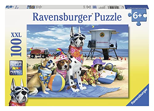 Ravensburger No Dogs on The Beach 100 Piece Jigsaw Puzzle for Kids – Every Piece is Unique, Pieces Fit Together Perfectly , Blue