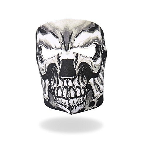 Hot Leathers Assassin Printed Neoprene Face Mask (Black)