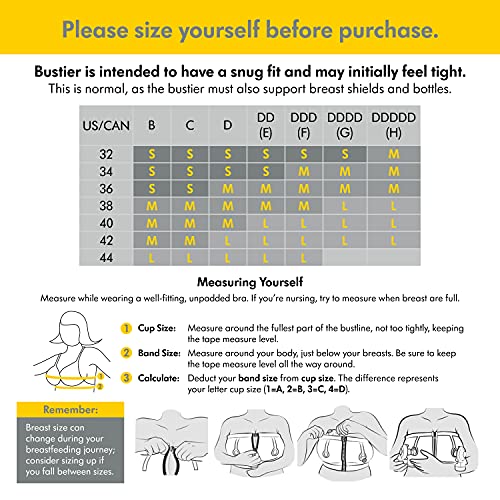 Medela Easy Expression Hands Free Pumping Bra, Nude, Large, Comfortable and Adaptable with No-Slip Support for Multitasking