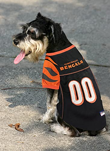 NFL Cincinnati Bengals Dog Jersey, Size: Small. Best Football Jersey Costume for Dogs and Cats. Licensed Jersey Shirt.