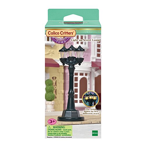 Calico Critters Town Light up Street Lamp , Black, 36 months to 96 months