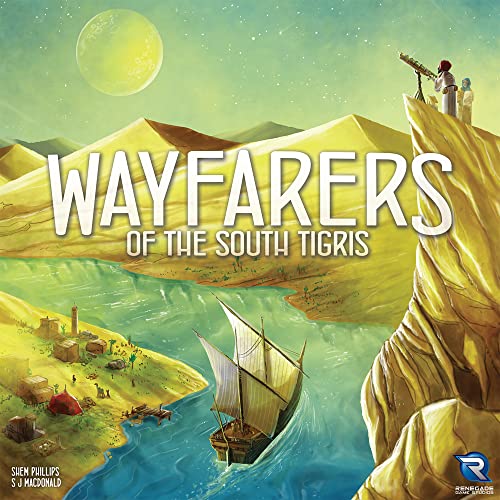RENEGADE GAMES Wayfarers of The South Tigris - Dice Placement Strategy Board Game, Ages 14+, 1-4 Players, 60-90 Min