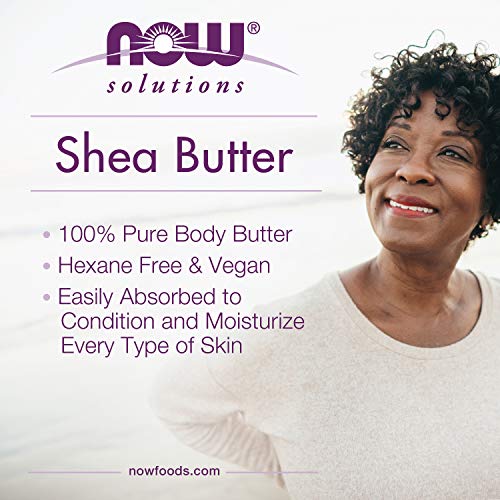 NOW Solutions, Shea Butter, Skin Emollient, Seals in Moisture for Dry Rough Skin, 7-Ounce