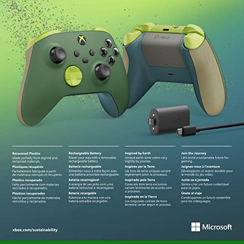 Xbox Special Edition Wireless Controller – Remix (Includes Xbox Rechargeable Battery Pack)